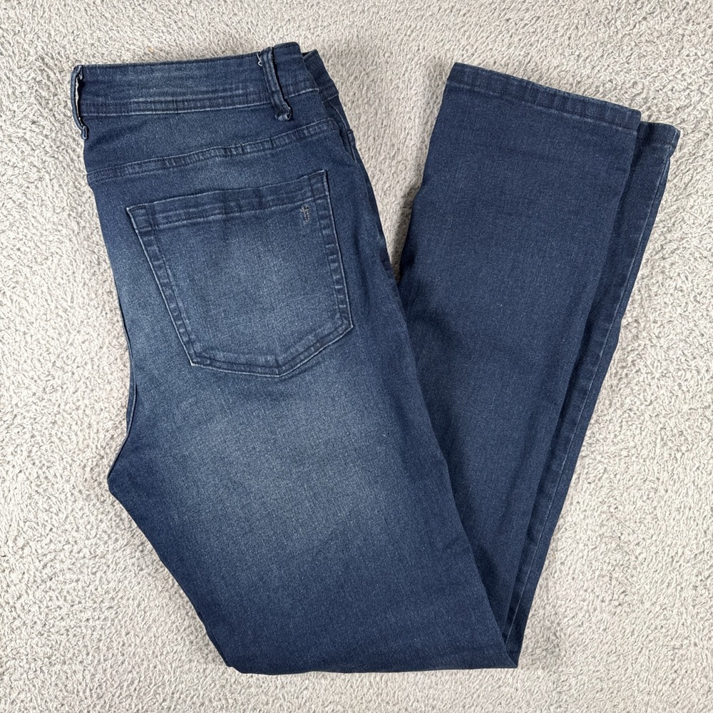 The Perfect Jean NYC Jeans Mens 33x32 Slim Thick Dark Wash Indigo Denim